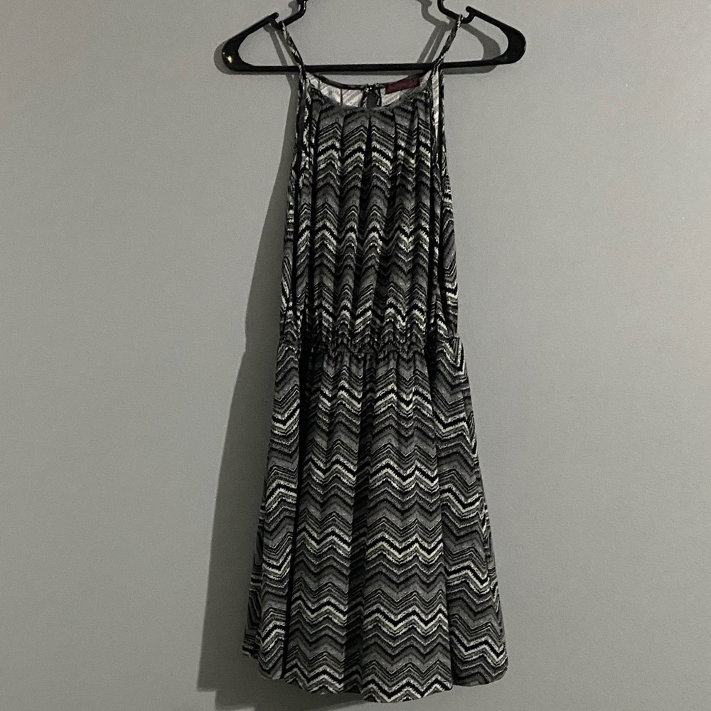 Black and White Chevron Dress